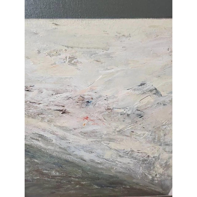 Late 20th Century Rod MacKillop Attributed Original Abstract Optical Illusion Painting For Sale - Image 4 of 7