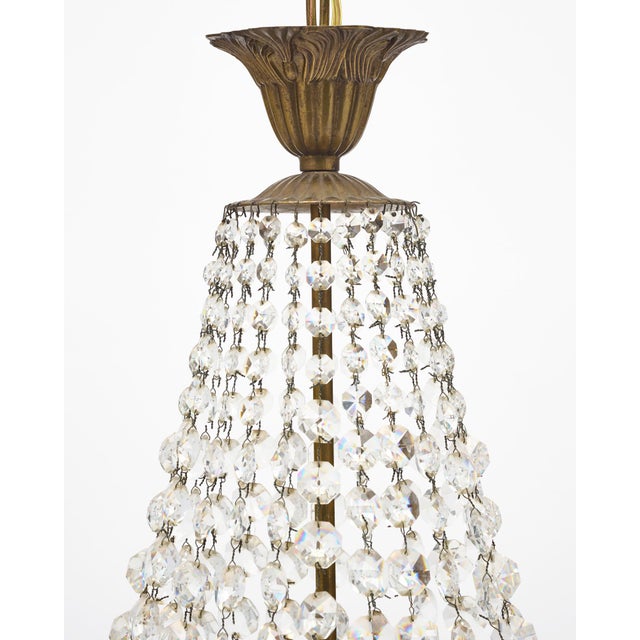 1930s French Antique Crystal Pendant For Sale - Image 5 of 9