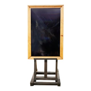 Late 20th Century Modern Advertisement Board on Easel For Sale