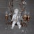 Metal Antique Chandelier in Ceramic and Iron, 1950s For Sale - Image 7 of 18