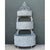 This monumental vintage tiered standing planter is a remarkable example of ornamental ironwork, combining wrought iron and...
