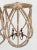 Serena & Lily Large Rattan and Brass Large 4 Light Hanging Boho Chic Beachy Chandelier- a Pair For Sale - Image 4 of 6