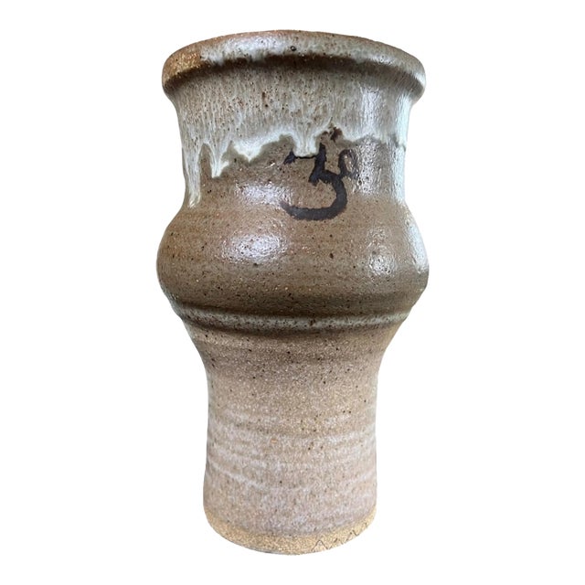 1960s Studio Ceramic Vessel Planter For Sale