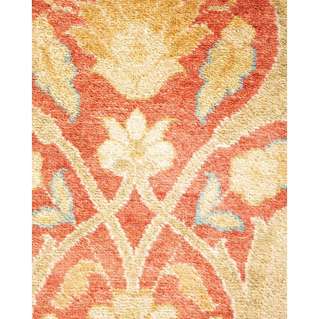 Traditional Mogul Collection Hand-Knotted Area Rug - Yellow 12' 2" x 17' 6" For Sale - Image 3 of 9