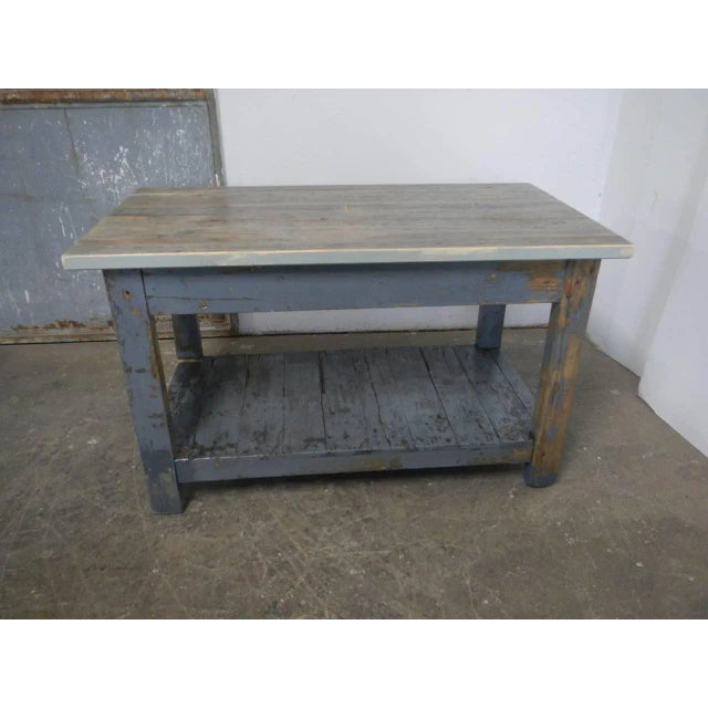 Wood Vintage Fir Counter, 1950s For Sale - Image 7 of 12
