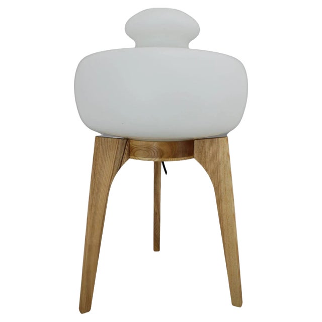 Oak Floor Lamp from Uluv, Czechoslovakia, 1970s For Sale