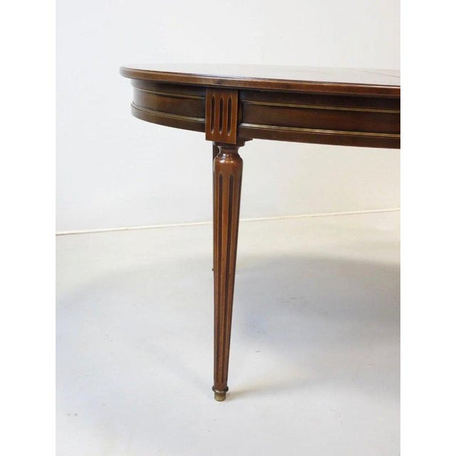 Louis XVI Style Oval Dining Table For Sale - Image 5 of 7