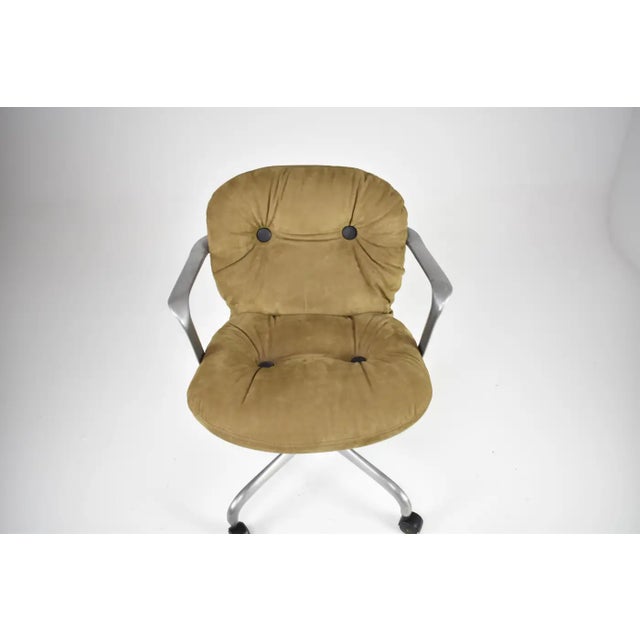 1950s Mid-Century Hannah Morrison for Knoll Suede Office Chair, 1950s For Sale - Image 5 of 10