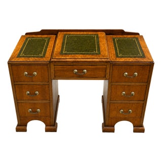 Small English Secretary Desk with Drawers, 1960s For Sale