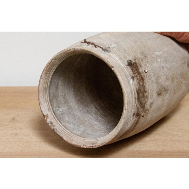 19th Century Primitive Handcarved Wooden Pot-Pooran For Sale - Image 5 of 7