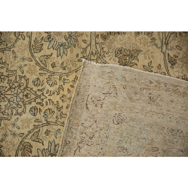 Vintage Distressed Kerman Carpet - 8'7" x 12'4" For Sale - Image 9 of 10
