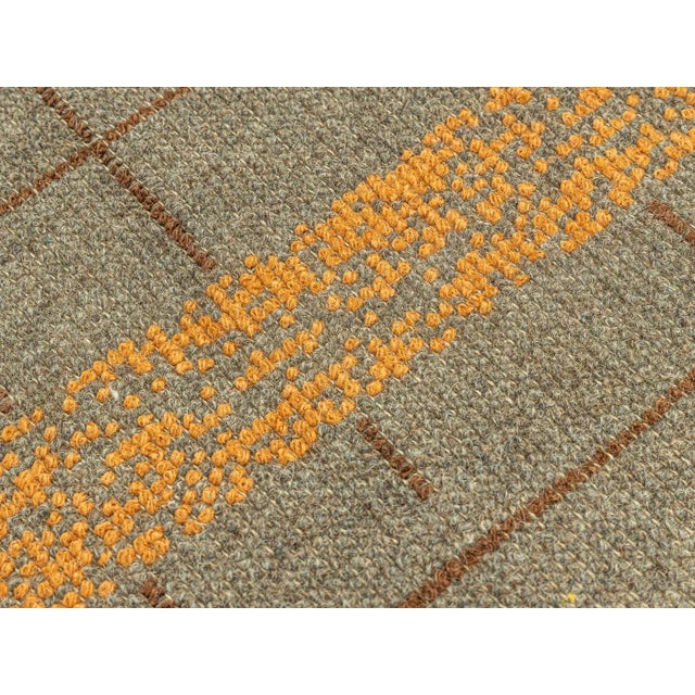 Textile Mid-Century Modern Wool Rug, 1950s For Sale - Image 7 of 13