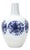 Two-Tone Tie Dye Design Ceramic Vase 11"H For Sale