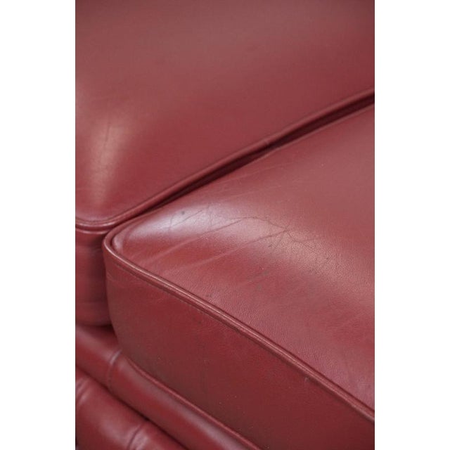 English Chesterfield 2.5 Seater Sofa and Chair in Cowhide Leather, Set of 2 For Sale - Image 12 of 18