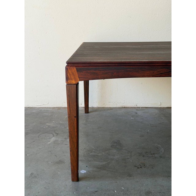 Mid-Century Modern Large Danish Mid-Century Modern Rosewood Coffee Table — Vintage Scandinavian Design 1960s For Sale - Image 3 of 10