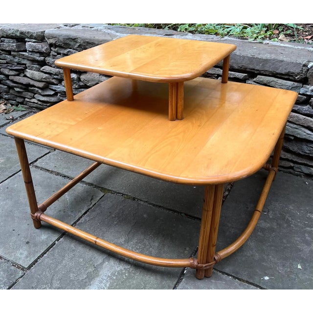 Heywood Wakefield Ashcraft Coffee / Side Table Two Tiered