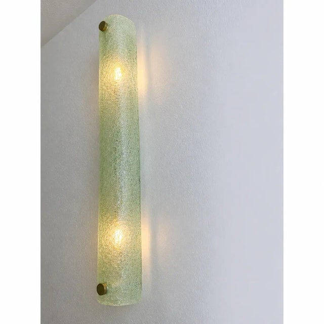 Green Graniglia Canalina Murano Glass Wall Sconces by Simoeng for Simoeng, Set of 2 For Sale - Image 6 of 7