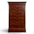 Wood Louis Philippe Style Chest of Drawers in Flamed Mahogany For Sale - Image 7 of 7