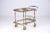 Beautiful bar cart from the 1960s in brass and removable trays in glass. Very good condition.
