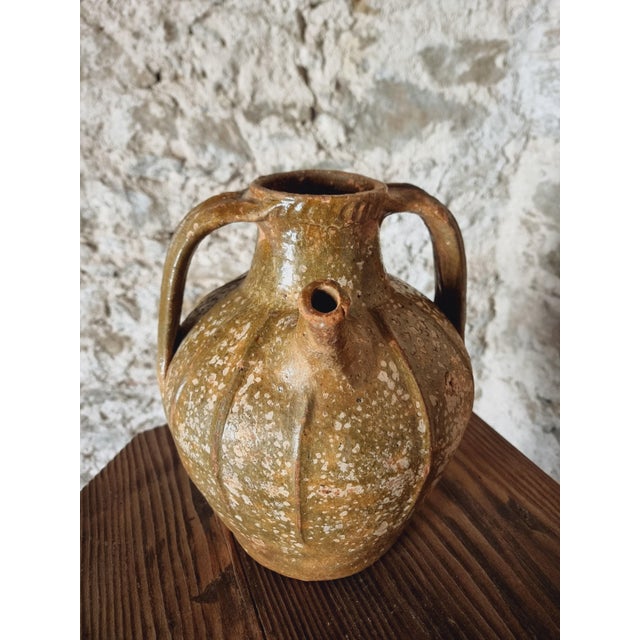 Antique French Terracotta Oil Pot For Sale - Image 5 of 11