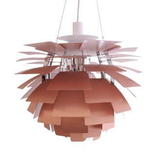PH Artichoke Lamp in Brushed Copper by Poul Henningsen for Louis Poulsen, 1980s For Sale