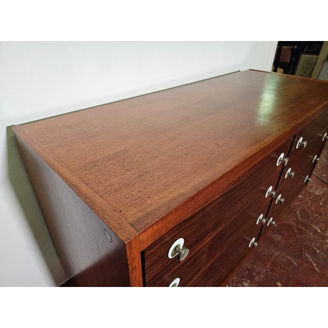 Teak Chest of Drawers by Georges Coslin for 3V Italia, 1960s For Sale - Image 10 of 14