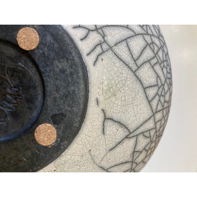 Rick Foris Contemporary Raku Ceramics Art Studio Modern Sculptural Vase For Sale - Image 10 of 13