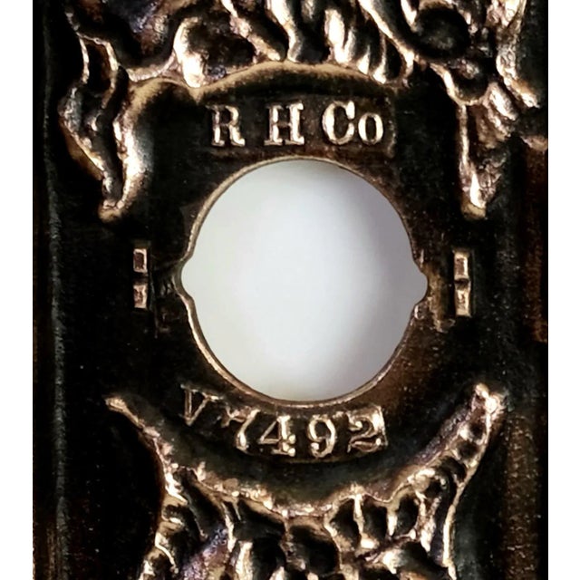 Art Nouveau Reclaimed Art Nouveau Bronze Elevator Plate\Panel by R. H. Co. For Sale - Image 3 of 13