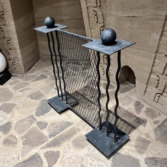 1980s French Art Deco Wrought Iron Screen Chairish