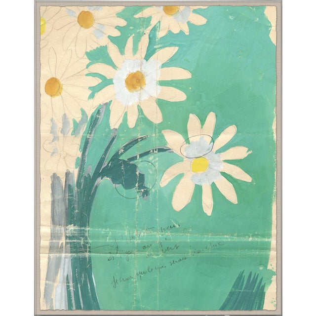 Contemporary Bouquette de Marguerites Art Print in Acrylic Box Frame by Paule Marrot For Sale - Image 3 of 3