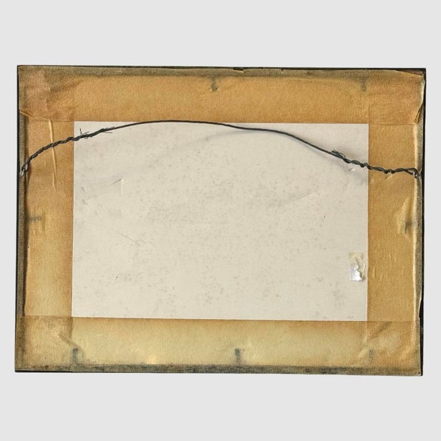 1950s Vintage Modernist Sketch of a Foot by Nora Hauser, Signed For Sale - Image 5 of 5