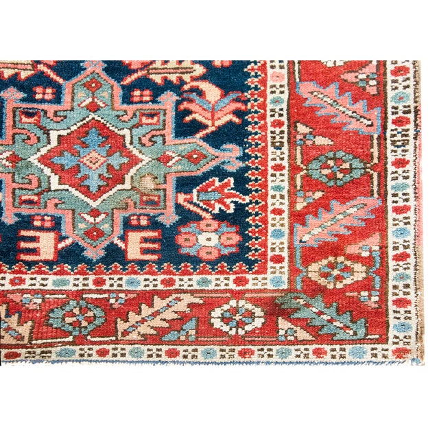Early 20th Century Persian Heriz Rug For Sale - Image 12 of 14