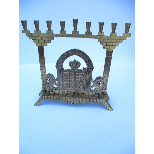 Vintage Brass Menorah For Sale