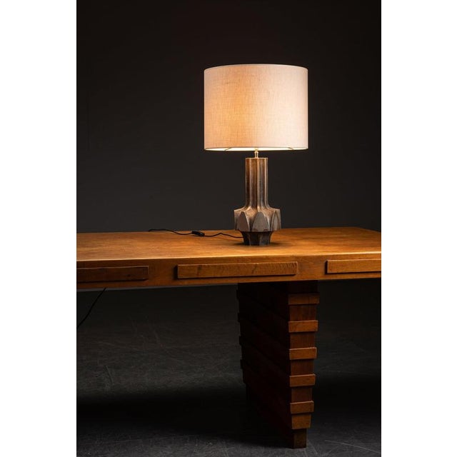French Sculptural Table Lamp, 1970s For Sale - Image 3 of 8