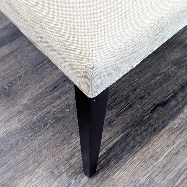 Crate & Barrel Upholstered Dining Chair With Ebony Legs For Sale In San Francisco - Image 6 of 7