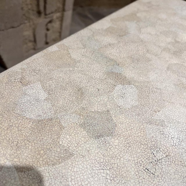 Jean Michel Frank Adolphe Chanaux Elegant Square Side Table Eggshell Lacquer Style of Jean-Michel Frank Jean Dunan For Sale - Image 4 of 7