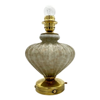 Murano Glass Bedside Table Lamps by Avem, Set of 2 For Sale