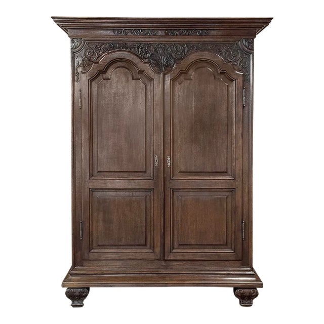 Grand 18th Century Country French Louis XIV Armoire For Sale