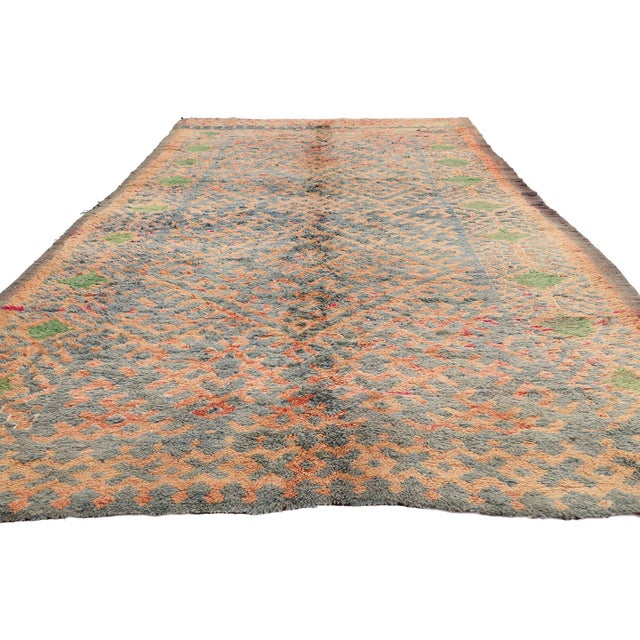 Tribal Vintage Talsint Moroccan Rug, 05'08 X 11'02 For Sale - Image 3 of 10
