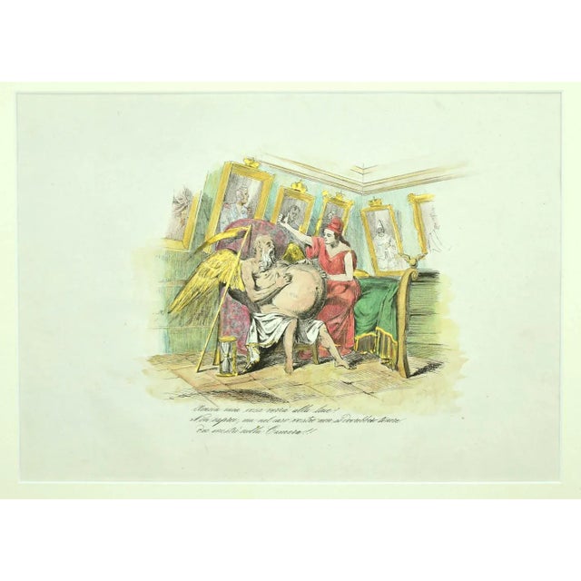 Satirical Scene is an original modern artwork realized by an Italian artist in the first half of the 19th Century....