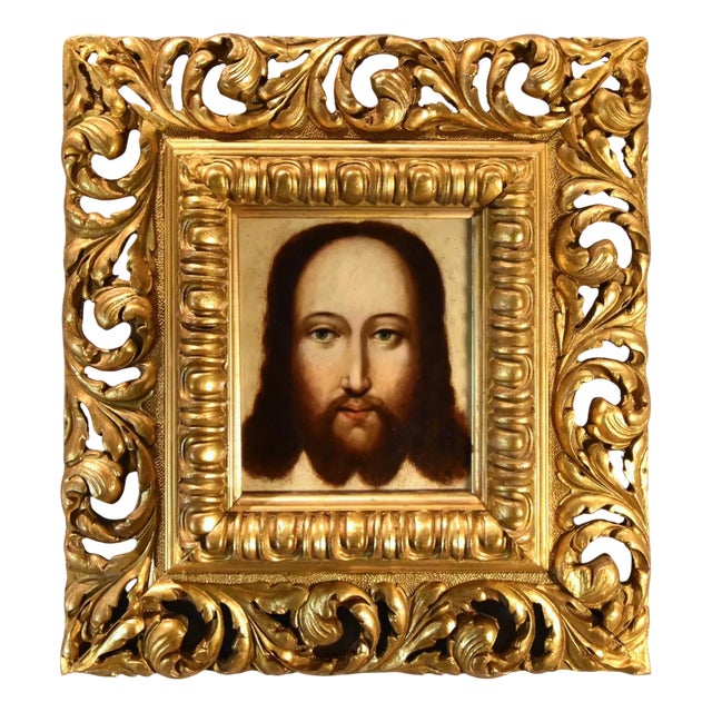 Flemish Artist, Cristo Mundi, 1600s, Oil on Copper Painting, Framed For Sale