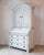 An elegant late 18th century Swedish Gustavian secretary cabinet, handcrafted in pine and finished in a softly distressed...