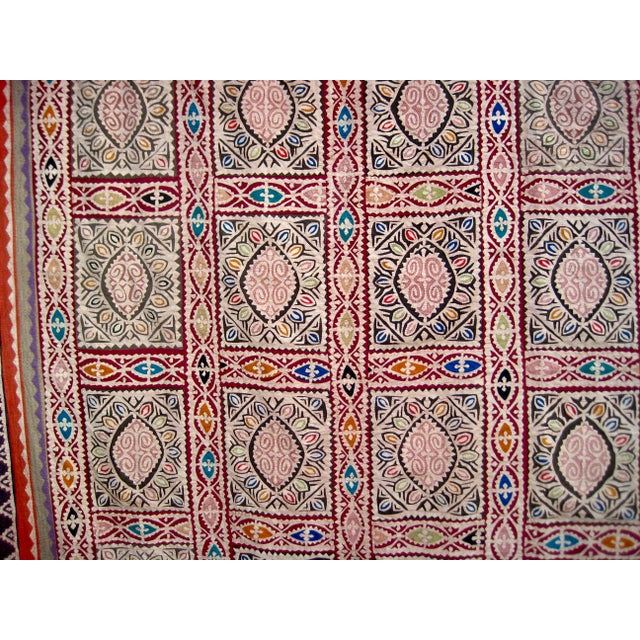 Textile Indian Patchwork Appliques Quilt or Tapestry For Sale - Image 7 of 13