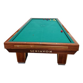 Schiavon Heated Pool Table, 1920s For Sale