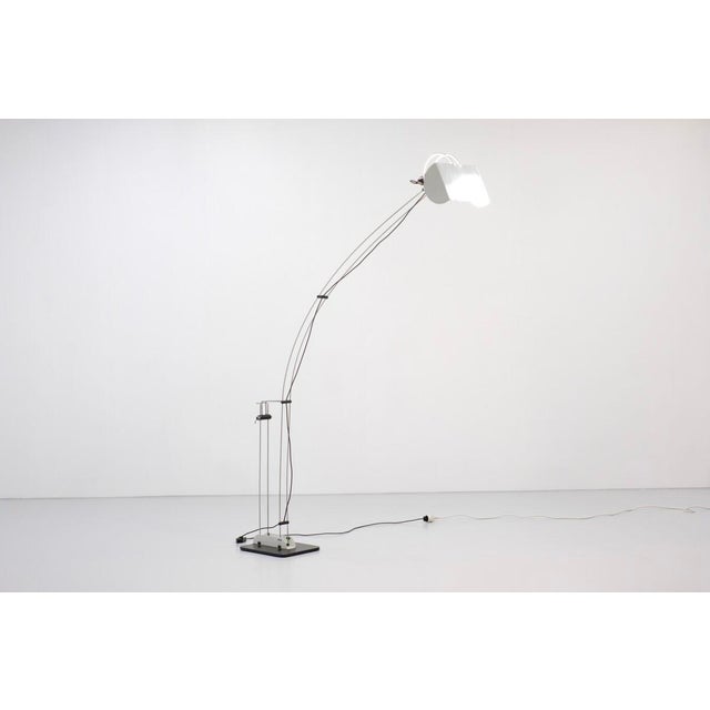 Arched Floor Lamp by Pas Durbino & Lomazzi for Guzzini, 1970s, in Very Good conditions. Designed 1970 to 1979 European...
