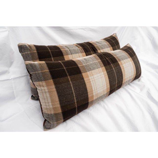 Transitional Pair of Sandra Jordan Prima Alpaca Lumbar Pillows For Sale - Image 3 of 5