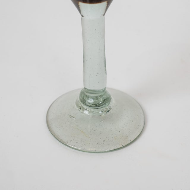 1950s Mid-Century Italian Handblown Glass Goblets - Set of Six For Sale - Image 4 of 12