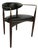 C.1950's Dan Johnson for Selig of Denmark, Walnut & Brass "Viscount" Accent/Lounge Chair With Brentano Textile For Sale