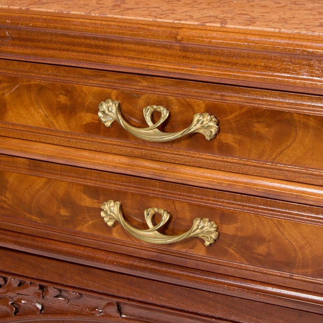 Wood Antique French Art Nouveau Louis Majorelle Mahogany Buffet / Server Cabinet For Sale - Image 7 of 12