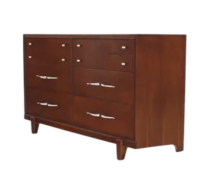 Mid Century Modern Style Wooden Lowboy Dresser